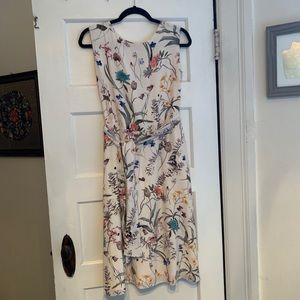 Amour Vert silk Angie dress in floral Luca print